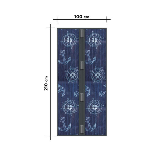 11398S • Szúnyogháló függöny ajtóra -mágneses- 100 x 210 cm - horgonyos