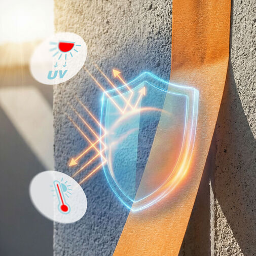 11061 • Maszkolószalag - vízbázisú - 50 m x 24 mm - narancssárga - kültéri, hőálló