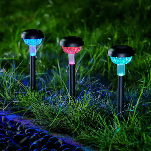 13016 • Leszúrható szolár lámpa - RGB LED - 7 x 30 cm - színváltós