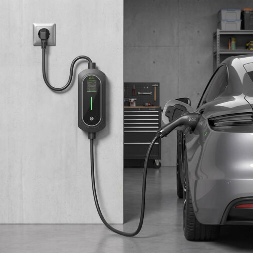 54932 • Elektromos autó töltőállomás táskával - EVSE Type2 - 5 m - max. 3,5 kW - 1 x 16A - 110-240V AC