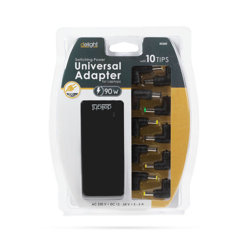 55360 • Univerzális laptop/notebook töltő adapter tápkábellel