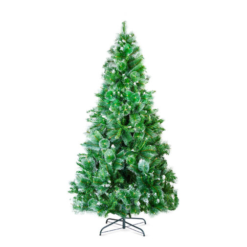 56482D • Műfenyő - 210 cm - ezüstfenyő dús ágakkal - PVC - havas