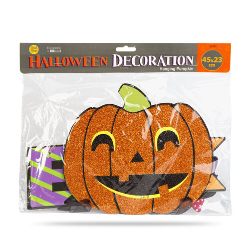 56581 • Halloween-i dekoráció - tök  - akasztható - 45 x 23 cm