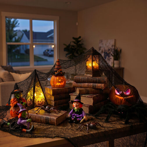 56606 • Halloween-i függöny - fekete, szövet - 76 x 228 cm
