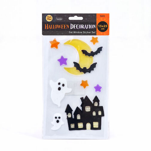 56612 • Halloween-i gél ablakmatrica szett - 15 x 25 cm - 3 féle