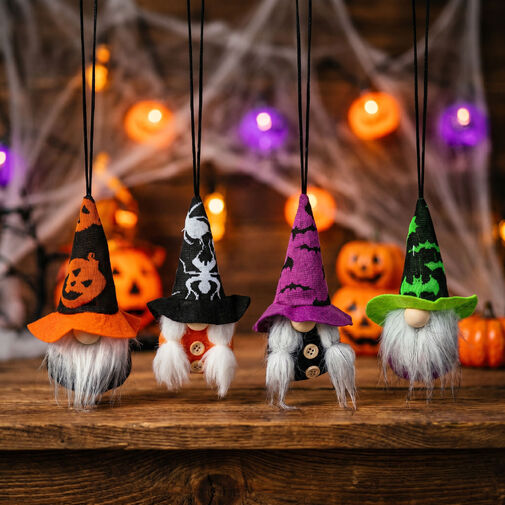 56635 • Halloween-i akasztható dekoráció - manók - 15 x 6 cm - 4 féle