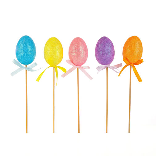 57949 • Húsvéti dekoráció - pálcikás tojás - 23 cm - 5 db