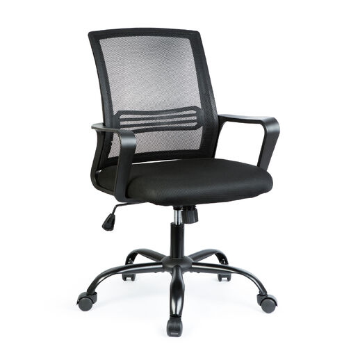 BMD1119C • Irodai forgószék - fix karfával - szürke - 70 x 51 / 52 x 50 cm