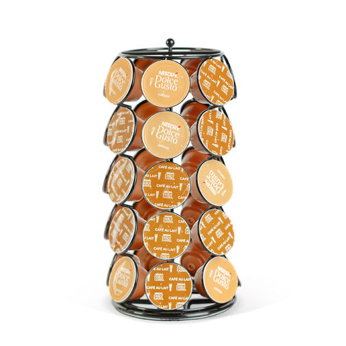 BW0997 • Fém kávékapszula tartó - 35 db Dolce Gusto kapszulához - 165 x 165 x 320 mm - fekete