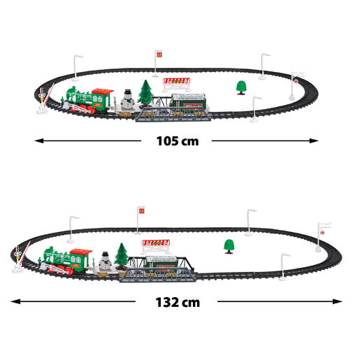 BW2043 • Karácsonyi kisvasút - zenél, világít - elemes