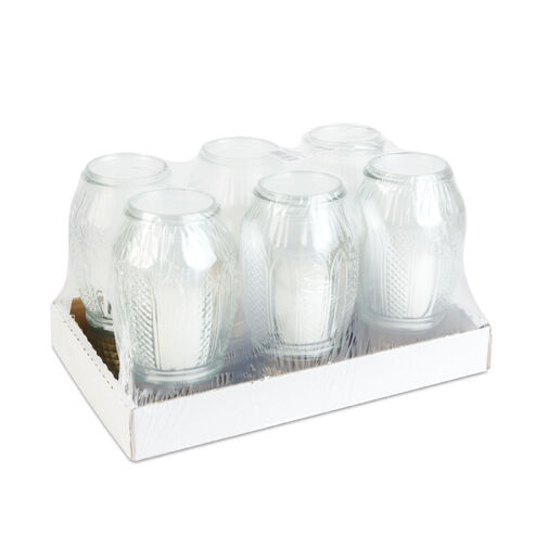 TW1027 • Üveg mécses műanyag kupakkal - 25 x 10 cm - kupak és talp szín: arany